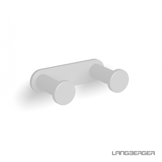 Κρεμάστρα 2 Αγκίστρων Series 280 Langberger 21280-32Α-300 Λευκό Ματ Κρεμάστρα 2 Αγκίστρων Series 280 Langberger 21280-32Α-300 Λευκό Ματ